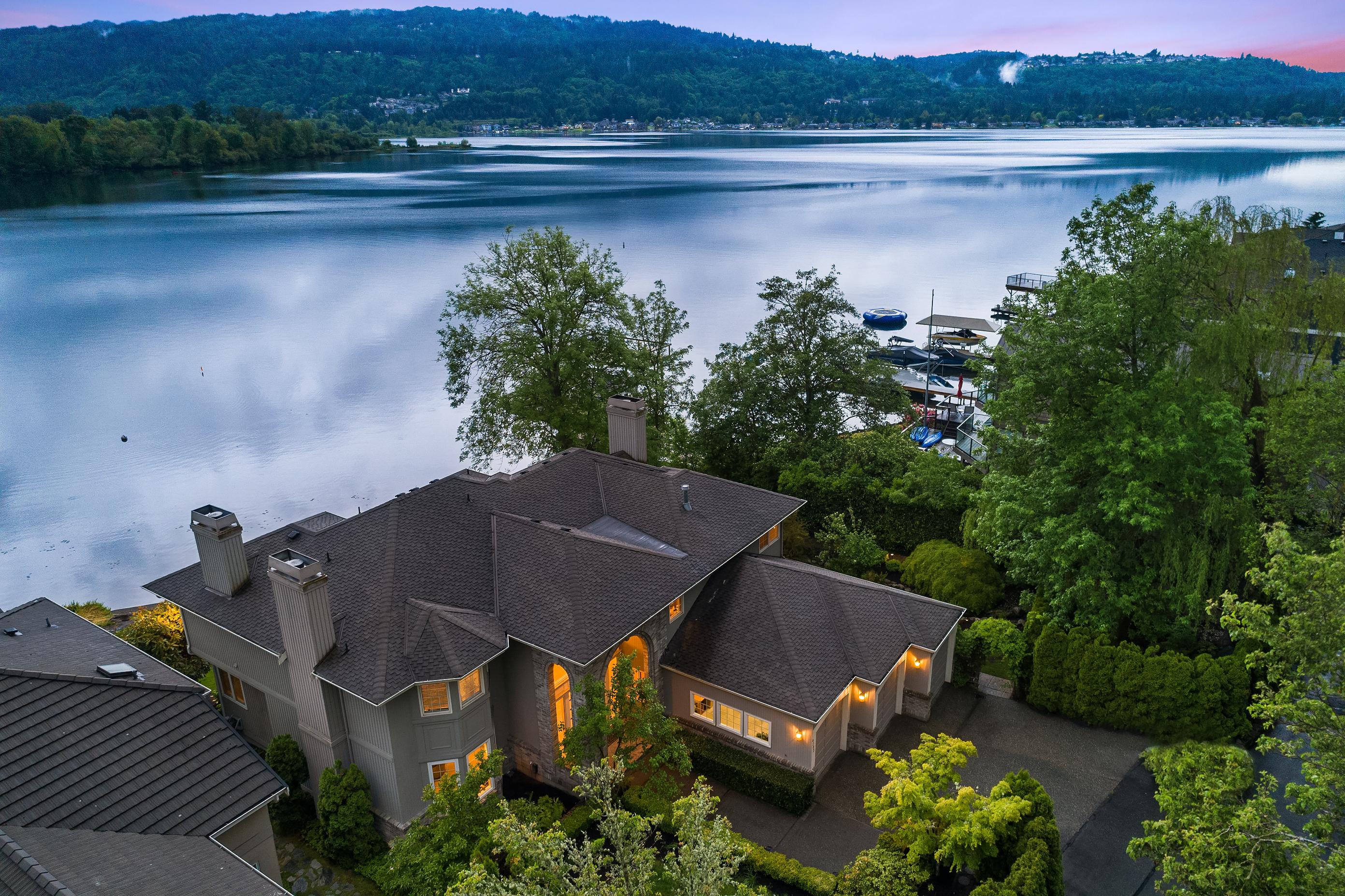 Live like royalty in this waterfront Lake Sammamish estate Seattle