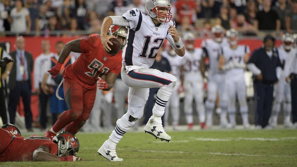 Image result for Brady throws for 303 yards, Patriots hold off Bucs 19-14