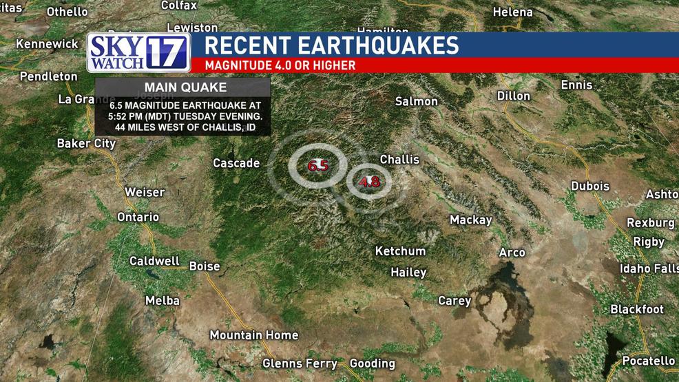 Magnitude 6.5 earthquake strikes in Idaho WZTV