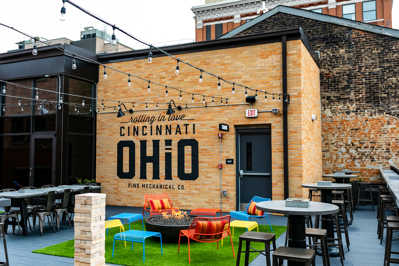 Pins Mechanical Co.'s Incredible Rooftop Bar Is Now Open Cincinnati