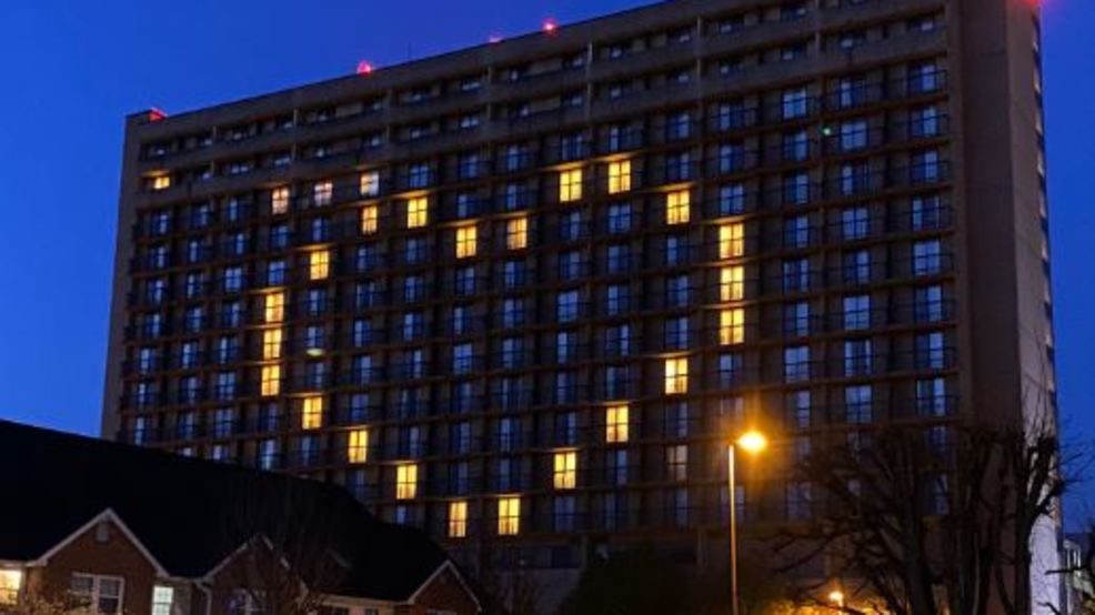 Marriott hotels light up with love to honor warriors during COVID19
