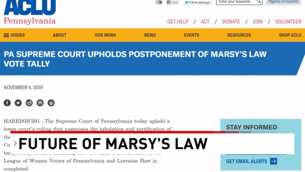 Contention over Marsy's Law continues past Election Day WHP