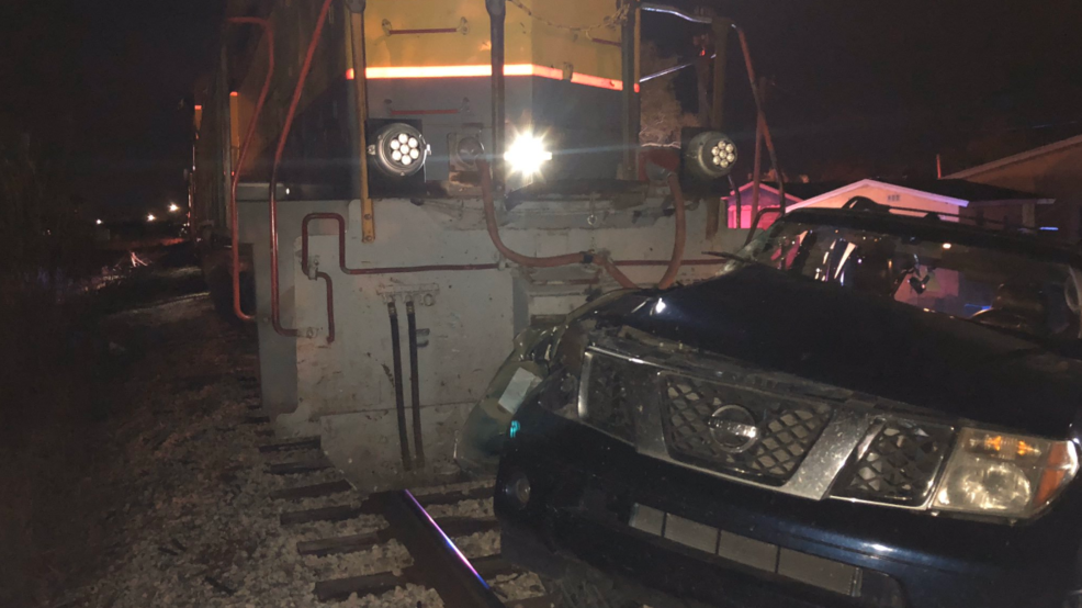 Car hit by train in Belle Glade WPEC