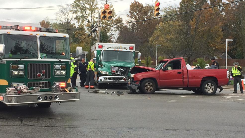 Several people injured after pickup truck hits ambulance KRCG