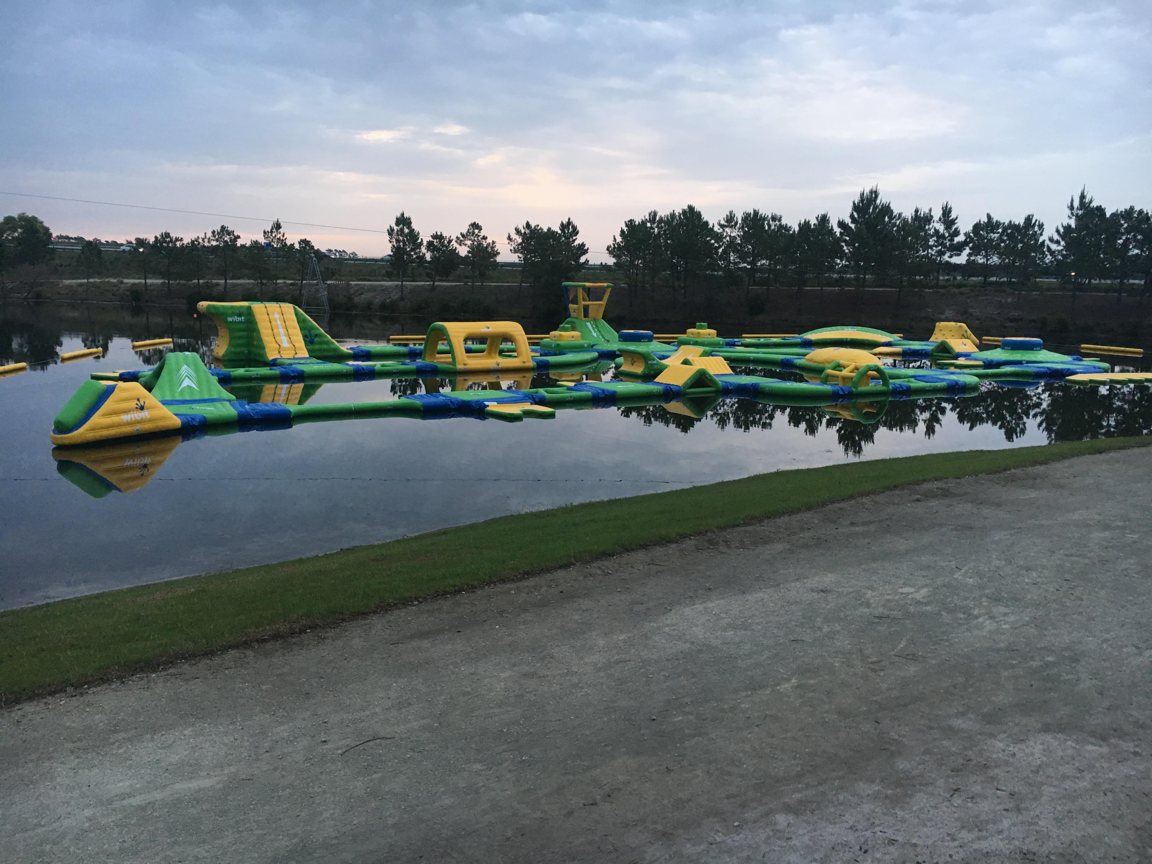 Massive floating obstacle course now open in North Myrtle Beach WPDE