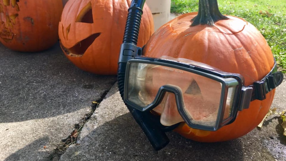 Divers take on underwater pumpkin carving contest WEYI