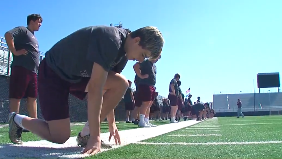 Jenks High School football player is honored by team after beating