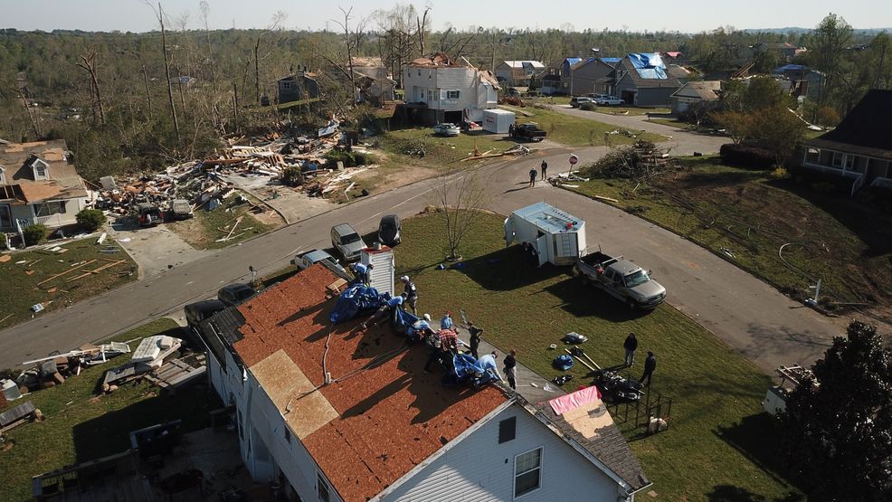 Drone footage shows more devastating aftermath of Tennessee tornado WZTV